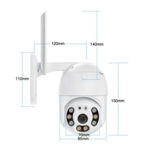 Camera étanche nocturne mini 3.0MP WiFi Tuya Smart