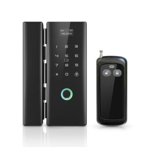 Serrure pour porte en verre à empreinte digitale WiFi Tuya Smart