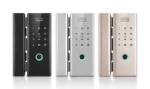 Serrure pour porte en verre à empreinte digitale WiFi Tuya Smart