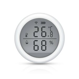 Capteur de température et d'humidité rond WiFi Tuya Smart