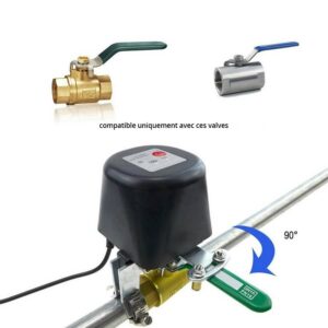 Automate de fermeture de valve GAZ ou EAU WiFi Tuya Smart