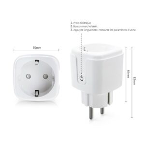 Prise connectée 16A EU WiFi Tuya Smart