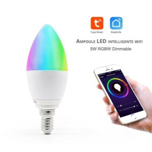 Ampoule bougie Tuya Smart RGBCW LED Wifi